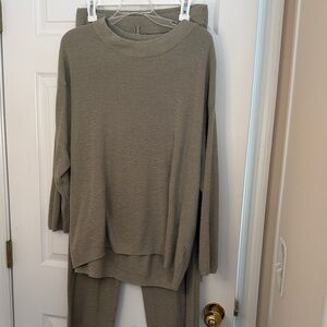 FP Beach Women's Sweater and pant set sage green size Large